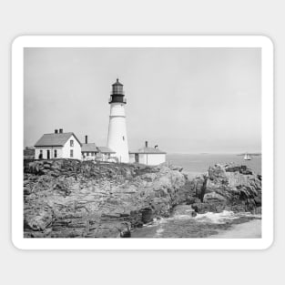 Portland Head Light, 1902. Vintage Photo Magnet